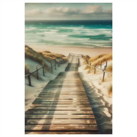 OBRAZ CESTA PŘES DUNY K MOŘI - OBRAZY MOŘE A PLÁŽ - OBRAZY
