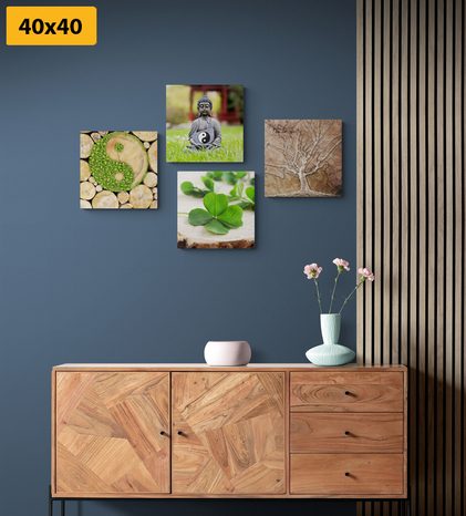 SET OBRAZOV FENG SHUI S PRVKAMI PRÍRODY - ZOSTAVY OBRAZOV - OBRAZY
