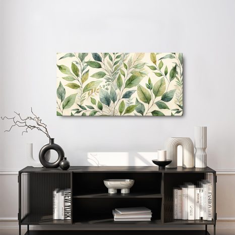 WANDBILD NATÜRLICHES BOTANISCHES MUSTER - BOTANISCHE BILDER - BILDER