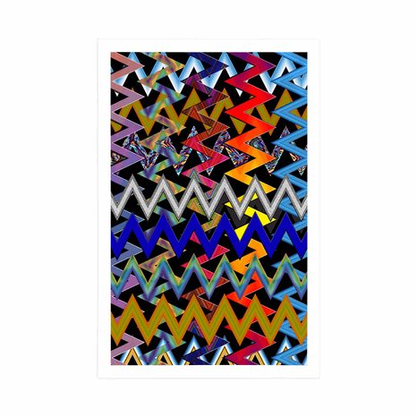 PLAGÁT NÁDHERNÝ VZOR VO FARBÁCH - ABSTRAKTNÉ A VZOROVANÉ - PLAGÁTY