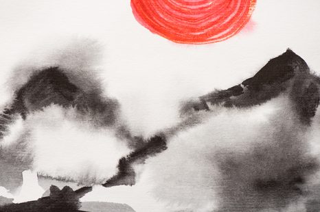 OBRAZ JAPONSKÁ MALBA - OBRAZY PŘÍRODY A KRAJINY - OBRAZY