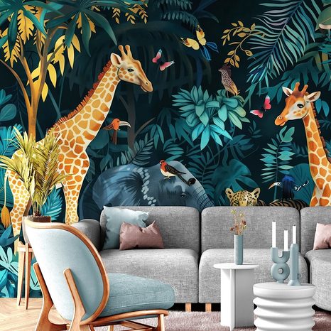 TAPETE TIERE AUS DEM DSCHUNGEL - TAPETEN - 🔥 TOTALAUSVERKAUF