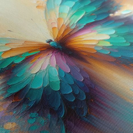 OBRAZ MOTÝL V ODSTÍNECH DUHY - OBRAZY MOTÝLI - OBRAZY