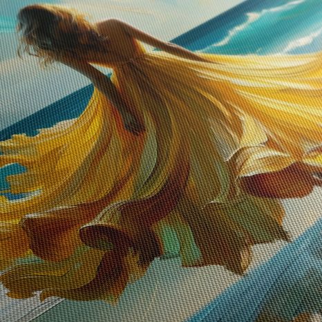 WANDBILD SONNENUNTERGANG UND MEER - WANDBILDER FRAUEN - BILDER