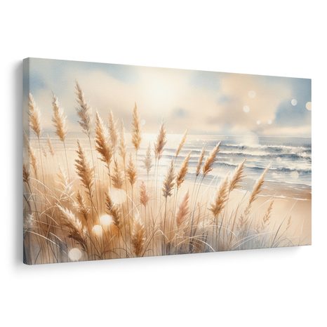 OBRAZ PAMPOVÁ TRÁVA NA PLÁŽI - OBRAZY MOŘE A PLÁŽ - OBRAZY