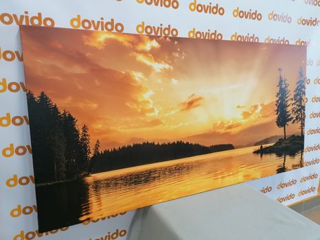 WANDBILD SPIEGELUNG IM BERGSEE - BILDER VON NATUR UND LANDSCHAFT - BILDER