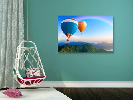 OBRAZ DOBRODRUŽNÉ BALÓNY - OBRAZY PŘÍRODY A KRAJINY - OBRAZY