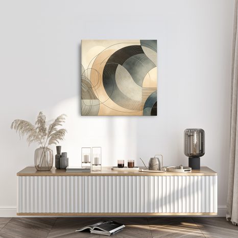 WANDBILD MINIMALISTISCHE GEOMETRIE - WANDBILDER ABSTRAKTE FORMEN - BILDER