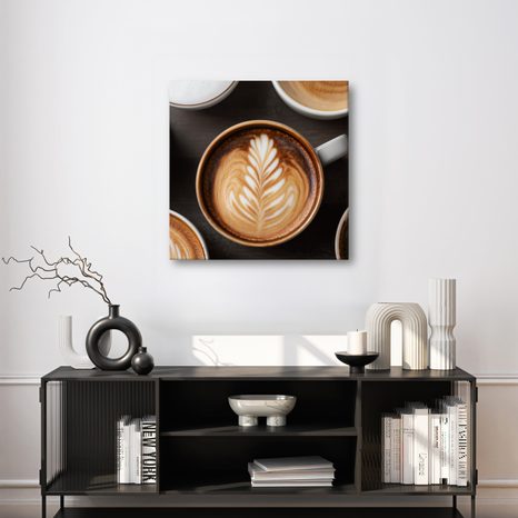 OBRAZ ŠÁLKY KÁVY V DETAILU - OBRAZY JÍDLA A NÁPOJE - OBRAZY