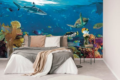 SELBSTKLEBENDE FOTOTAPETE UNTERWASSERWELT - SELBSTKLEBENDE TAPETEN - TAPETEN