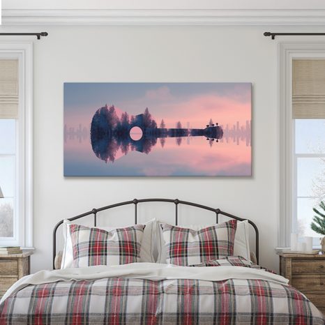 WANDBILD MUSIK UND NATÜRLICHE RUHE - MUSIKBILDER - BILDER