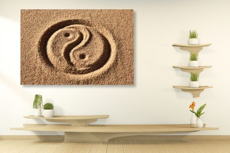 WANDBILD YIN UND YANG - BILDER MIT FENG SHUI-MOTIVEN - BILDER