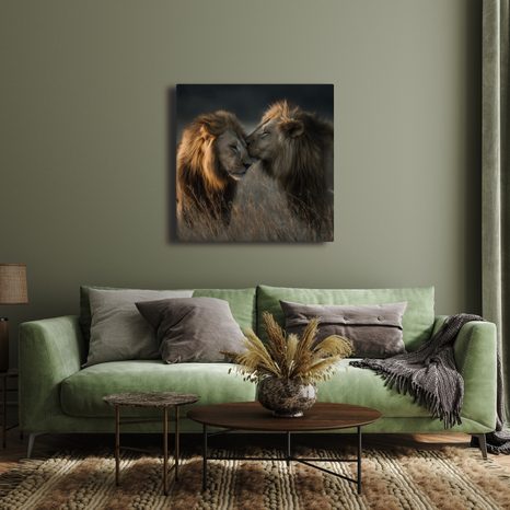 OBRAZ MAJESTÁTNÍ SÍLA PŘÍRODY - OBRAZY LVI A TYGŘI - OBRAZY
