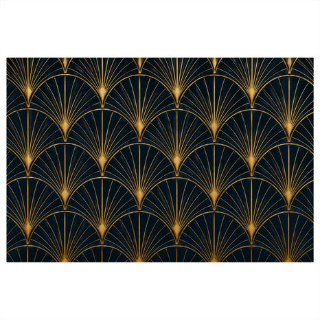 OBRAZ ZŁOTY WZÓR ART DÉCO - VINTAGE A RETRO OBRAZY - OBRAZY