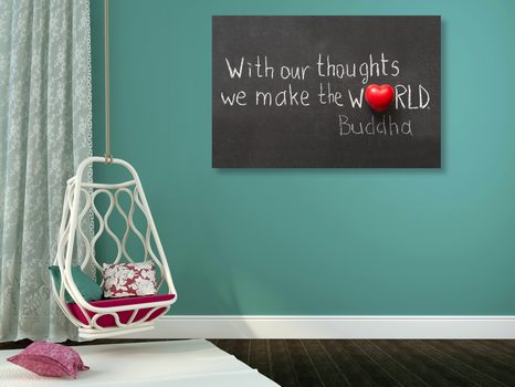 WANDBILD BUDDHAS ZITAT - BILDER MIT SPRÜCHEN UND ZITATEN - BILDER