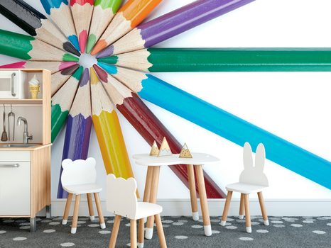 FOTOTAPETA PASTELOVÉ BARVIČKY - DĚTSKÉ TAPETY - TAPETY