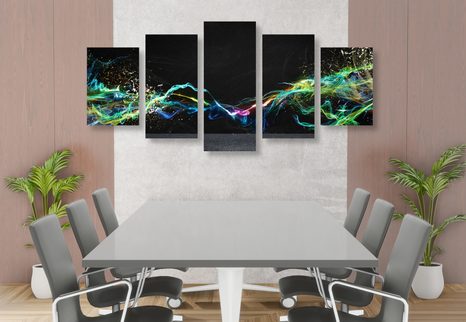 5-DELNA SLIKA MODERNA ABSTRAKCIJA - ABSTRAKTNE SLIKE - SLIKE