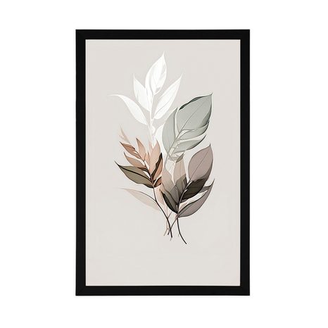 PLAKÁT MINIMALISTICKÉ LISTY - BOTANICKÉ - PLAKÁTY