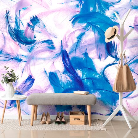 SELF ADHESIVE WALLPAPER BEAUTIFUL FEATHERS - SELF-ADHESIVE WALLPAPERS - WALLPAPERS