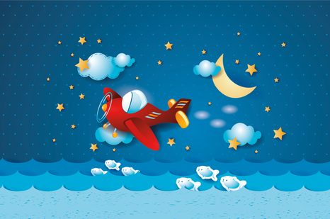 SAMOLEPÍCÍ TAPETA LET LETADÉLKEM - SAMOLEPÍCÍ TAPETY - TAPETY