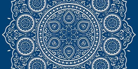 OBRAZ JEMNÁ ETNICKÁ MANDALA - OBRAZY FENG SHUI - OBRAZY