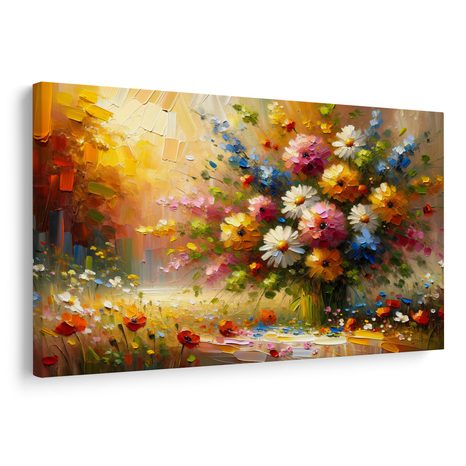 OBRAZ PESTROBAREVNÁ KYTICE - OBRAZY KVĚTŮ - OBRAZY