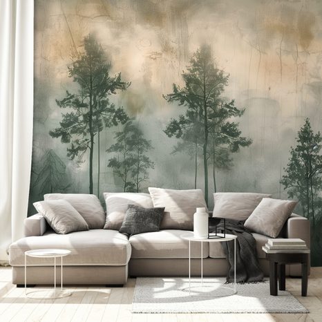 TAPETA MAGLOVITI ŠUMSKI HORIZONT - TAPETE ŠUMA - TAPETE