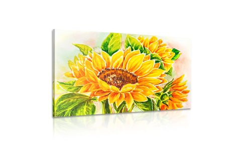 OBRAZ NÁDHERNÁ SLUNEČNICE - OBRAZY KVĚTŮ - OBRAZY