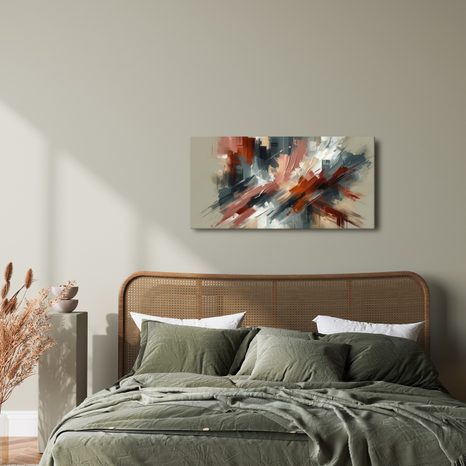 WANDBILD DYNAMISCHE KRAFT DER KONTRASTE - WANDBILDER ABSTRAKTE FORMEN - BILDER