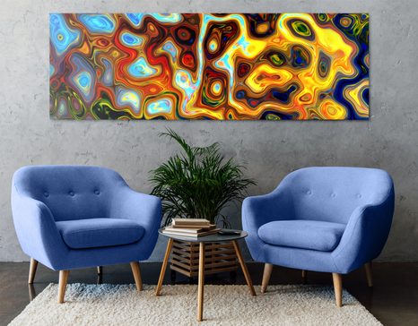 OBRAZ BAREVNÁ ABSTRAKCE - ABSTRAKTNÍ OBRAZY - OBRAZY