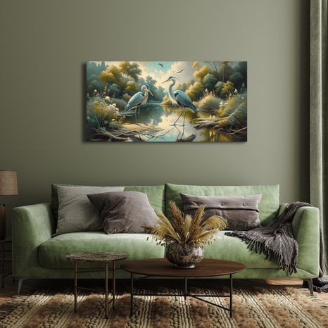 OBRAZ MODRÉ VOLAVKY - OBRAZY PTÁCI - OBRAZY