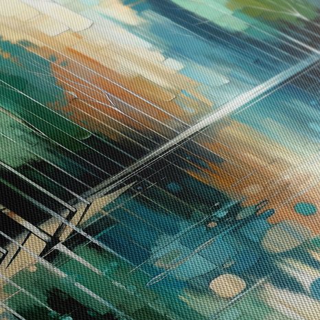 5-TEILIGES WANDBILD RUHIGE WALDREFLEXION - BILDER WALD - BILDER