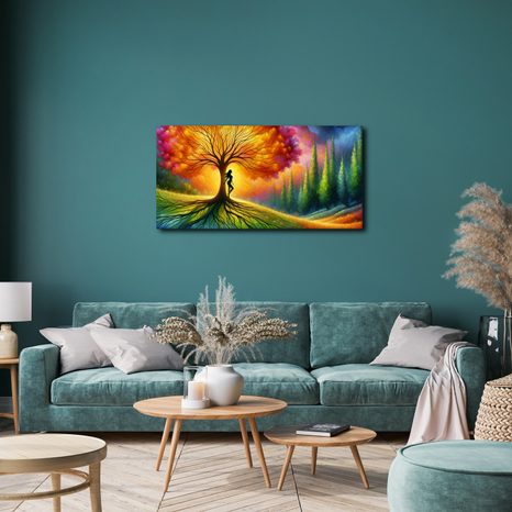 OBRAZ TANEC SVĚTLA KOLEM STROMU ŽIVOTA - OBRAZY STROMY ŽIVOTA - OBRAZY