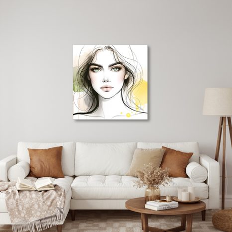WANDBILD WEIBLICHE SCHÖNHEIT IN NUANCEN - WANDBILDER FRAUEN - BILDER