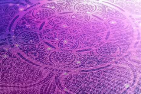 OBRAZ INDICKÁ MANDALA S GALAKTICKÝM POZADÍM - OBRAZY FENG SHUI - OBRAZY