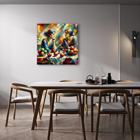 OBRAZ ODRAZ V ZRCADLE S OVOCEM - OBRAZY ŽENY - OBRAZY