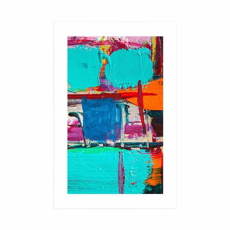 AFFICHE – ŒUVRE D'ART ABSTRAITE - ABSTRAIT ET À MOTIFS - AFFICHES