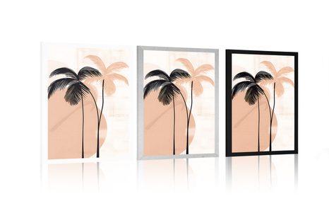 PLAKAT APSTRAKTNI BOTANIČKI OBLICI PALME - APSTRAKTNI OBLICI - PLAKATI