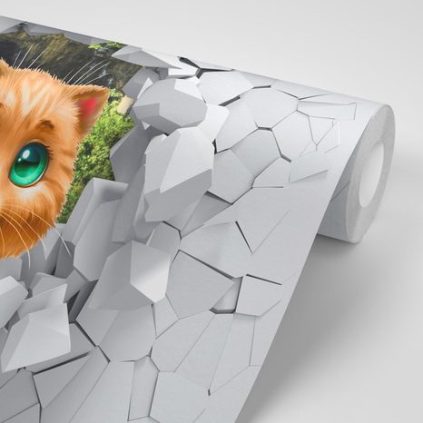 CARTA DA PARATI AUTOADESIVA – GATTINA ADORABILE - CARTA DA PARATI AUTOADESIVE - CARTA DA PARATI