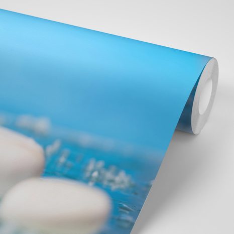 FOTOTAPETA ORCHIDEJ A ZEN KAMENY - TAPETY FENG SHUI - TAPETY