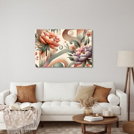 OBRAZ KVĚTY V ABSTRAKTNÍM STYLU - OBRAZY KVĚTŮ - OBRAZY