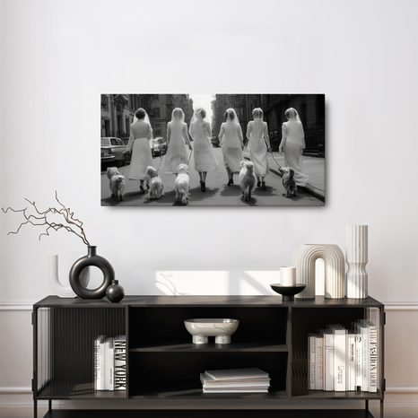 OBRAZ ELEGANTNÍ PROCHÁZKA MĚSTEM - OBRAZY ŽENY - OBRAZY
