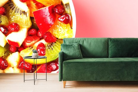 ÖNTAPADÓ FOTÓTAPÉTA NYÁRI GYÜMÖLCS SALÁTA - ÖNTAPADÓ TAPÉTÁK - TAPÉTÁK