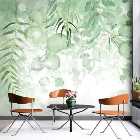 SAMOLEPÍCÍ TAPETA JEMNÉ ZELENÉ LISTY - TAPETY - TOTÁLNÍ VÝPRODEJ 🔥