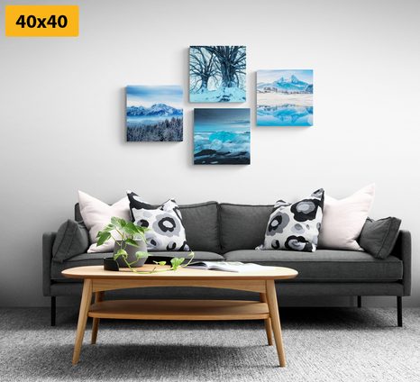 SET OBRAZOV SNEHOVÉ KRÁĽOVSTVO - ZOSTAVY OBRAZOV - OBRAZY