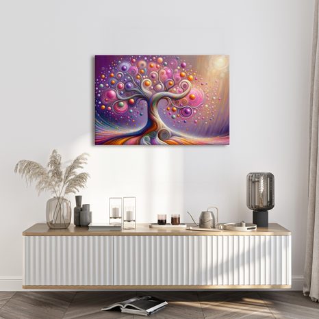 OBRAZ MAGICKÝ STROM ŽIVOTA V BARVÁCH - OBRAZY STROMY ŽIVOTA - OBRAZY