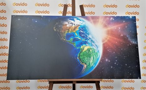 OBRAZ MODRÁ PLANETA ZEMĚ - OBRAZY VESMÍRU A HVĚZD - OBRAZY