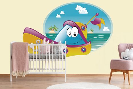 TAPETE ABENTEUER AUF DEM BOOT - KINDERTAPETEN - TAPETEN