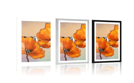 AFFICHE – FLEURS DE STYLE ORIENTAL - FLEURS - AFFICHES