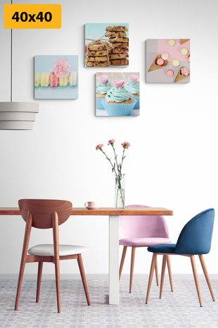 SET DI QUADRI – DOLCE TENTAZIONE - COLLEZIONI DI QUADRI - STAMPE E QUADRI